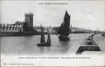 Iconographie - Usine de sardines - La tour d'Arundel - Vue générale de la Chaume