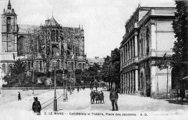 Iconographie - Cathédrale et théâtre, place des Jacobins