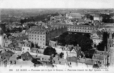 Iconographie - Panorama vers le lycée de garçons