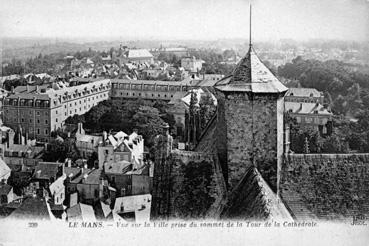 Iconographie - Vue sur la ville prise du sommet de la tour de la cathédrale