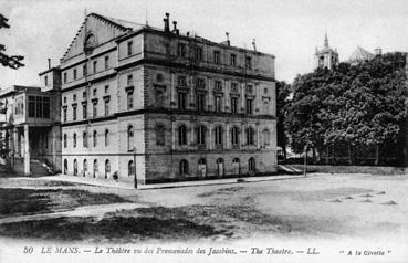 Iconographie - Le théâtre vu des promenades des Jacobins