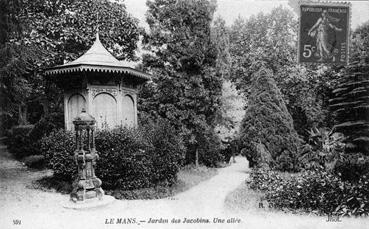 Iconographie - Jardin des Jacobins. Une allée