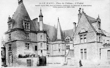 Iconographie - Place du Château - L'évêché