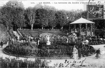 Iconographie - La terrasse du jardin d'horticulture