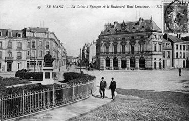 Iconographie - La Caisse d'épargne et le boulevard René Levasseur