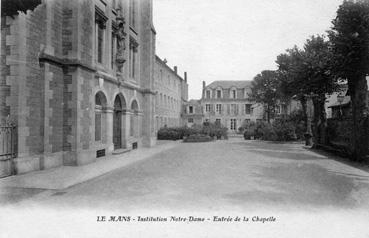 Iconographie - Institution Notre-Dame - Entrée de la chapelle