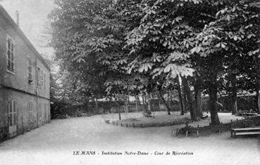 Iconographie - Institution Notre-Dame - Cour de récréation