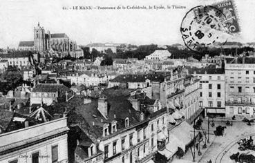 Iconographie - Panorama de la cathédrale, le lycée, le théâtre