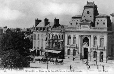 Iconographie - Place de la république, le Crédit Lyonnais