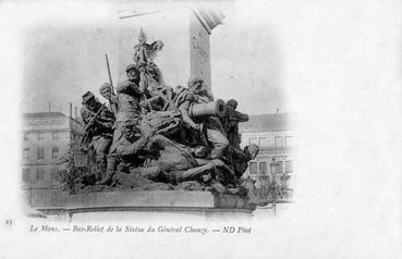 Iconographie - Bas-relief de la statue de général Chanzy
