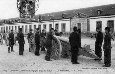 Iconographie - Artillerie lourde de campagne (155 C.T.R) - La manoeuvre