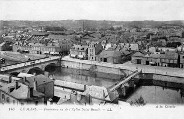 Iconographie - Panorama vu de l'église Saint-Benoît