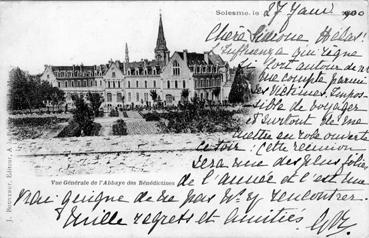 Iconographie - Vue générale de l'abbaye des Bénédictines