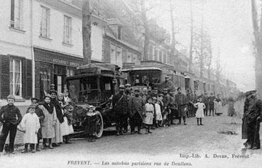 Iconographie - Les autobus parisiens rue de Doullens