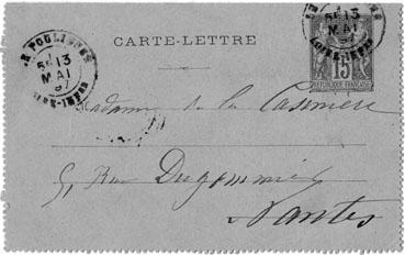 Iconographie - Carte-lettre pliable