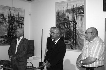 Iconographie - Vernissage de l'exposition de Michel King, peintre officiel de la Marine