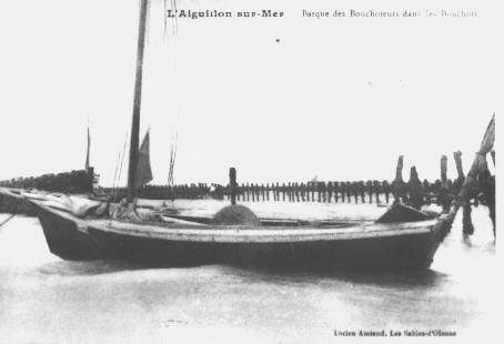 Iconographie - Barque de bouchoteurs dans les bouchots