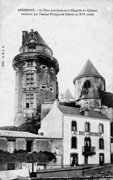 Iconographie - La tour principale et la chapelle du château