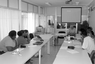 Iconographie - Cours à l'université Antilles-Gyuane, campus Saint-Denis