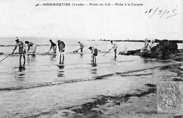 Iconographie - Pointe du Cb - Pêche à la crevette