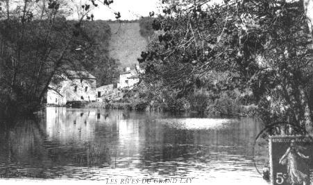 Iconographie - Les  rives du Grand Lay (Moulin Neuf)