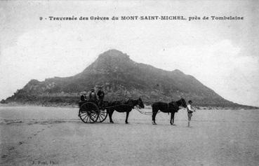 Iconographie - Traversée des grêves du Mont-Saint-Michel