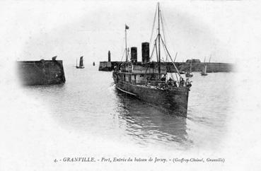 Iconographie - Port, entrée du bateau de Jersey