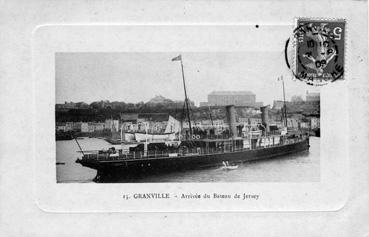 Iconographie - Arrivée du bateau de Jersey