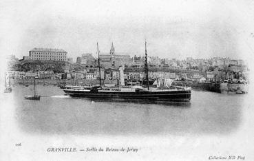 Iconographie - Sortie du bateau de Jersey