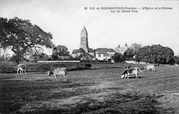 Iconographie - L'église et le château vus du Grand Four