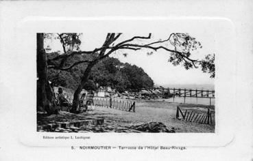 Iconographie - Terrasse de l'hôtel Beau-Rivage