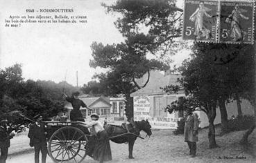 Iconographie - Après un bon déjeûner, ballade, et vivent les bois de chênes verts