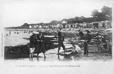 Iconographie - La plage des Dames et les baigneurs