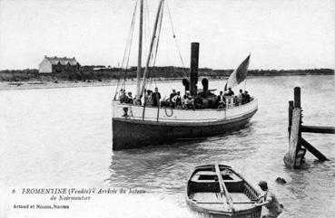 Iconographie - Arrivée du bateau de Noirmoutier