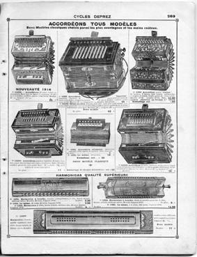 Iconographie - Extrait du catalogue  "Cycles Deprez", Courbevois