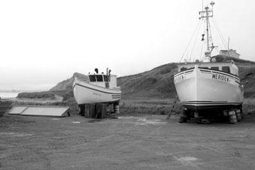 Iconographie - Bateaux en cale sèche aux Îles de la Madeleine