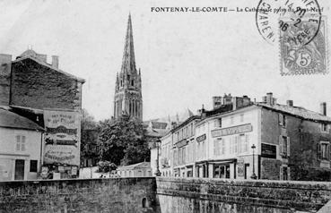 Iconographie - La cathédrale, prise du pont Neuf