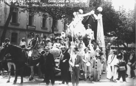 Iconographie - Char du Commerce - Cavalcade du 31 mai 1909