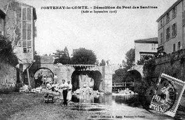 iconographie - Démolition du pont des Sardines (août et septembre 1910)
