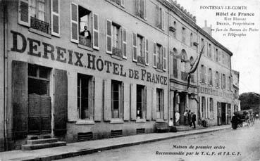 Iconographie - Hôtel de France. rue Blossac. Dereix, Propriétaire