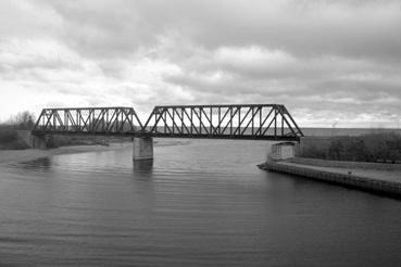 Iconographie - Métabetchouan-Lac-à-la-Croix  - Pont ferroviaire près du lac Saint-Jean