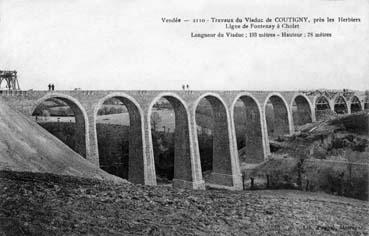 Iconographie - Travaux du viaduc de Coutigny