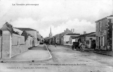 Iconographie - La route des Sables, au coin de la rue des Moulinettes