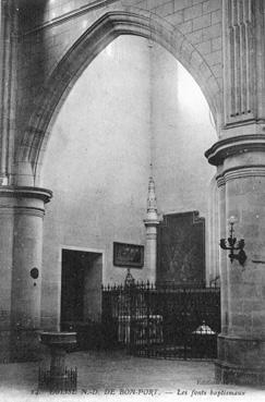 Iconographie - Eglise Notre-Dame du Bon-Port - Les fonds baptismaux