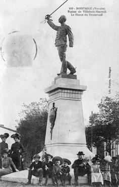 Iconographie - Statue de Villebois Mareuil - Le héros u Transvaal