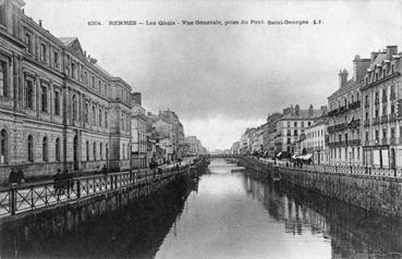 Iconographie - Les quais - Vue générale prise du pont Saint-Georges