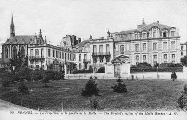 Iconographie - La préfecture et le jardin de la Motte