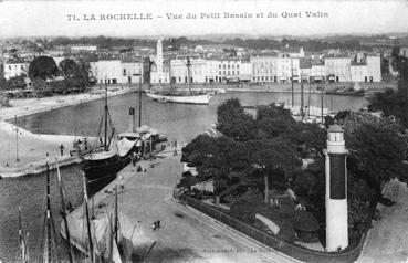 Iconographie - Vue du petit bassin et du quai Valin