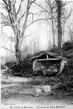 Iconographie - Forêt de Mervent - Fontaine du Père de Montfort