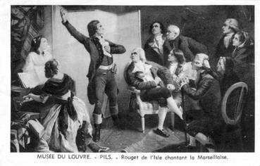 Iconographie - Musée du Louvre Pils - Rouget de l'Isle chantant la Marseillaise